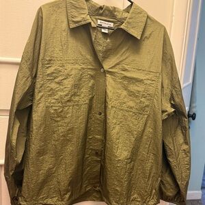 Athleta Lightweight Snap-Front Jacket size M